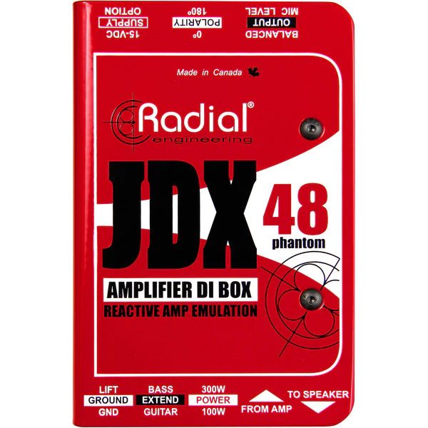 Radial Engineering JDX-48 Reactor Boîte directe pour ampli guitare