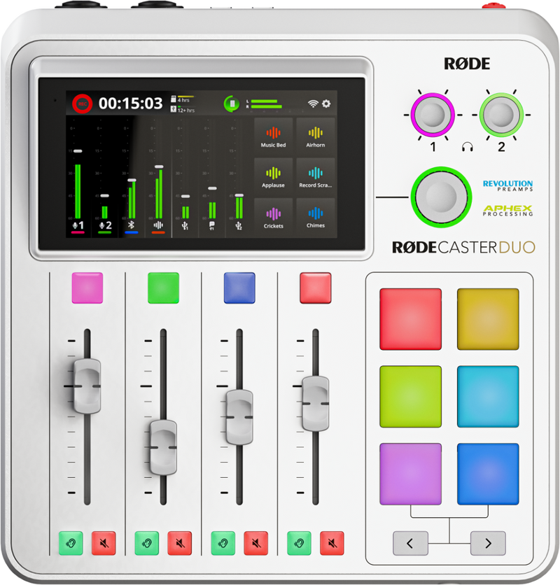 Rode Rode Rodecaster Duo Integrated Audio Production Studio (White)