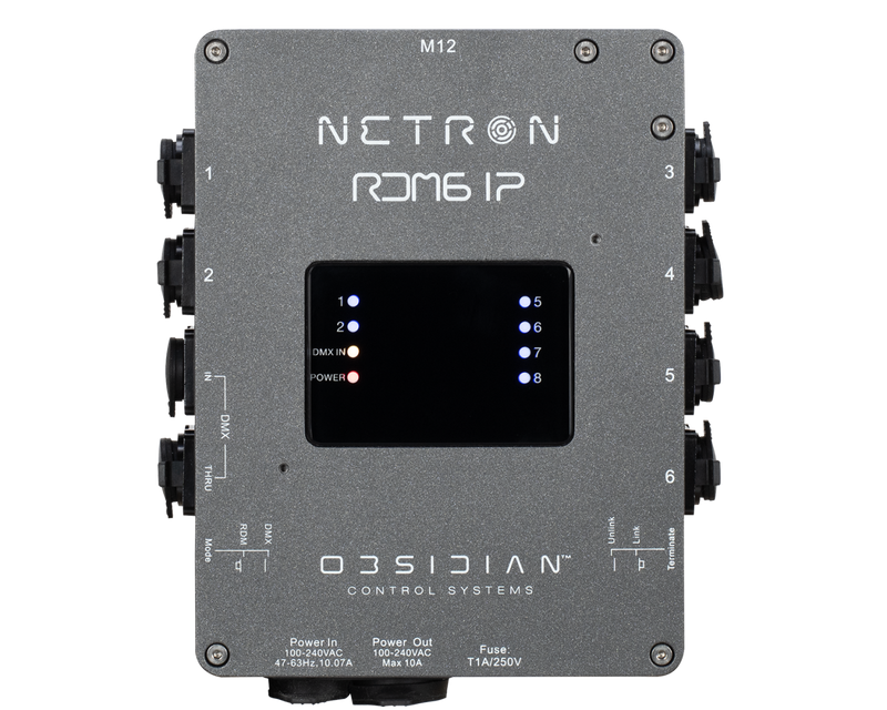 Obsidian RDM6 IP IP65 6 SPIRTER DE PORT RDM