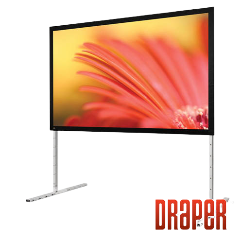 Draper 385108 Écran complet avec surface blanche mate et cadre anodisé – HDTV (108" x 192")