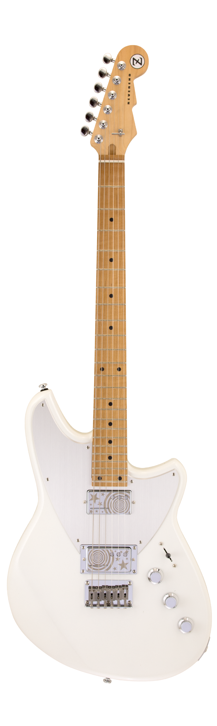 Révérend BILLY CORGAN DROP Z Signature Guitare électrique (Blanc perle)