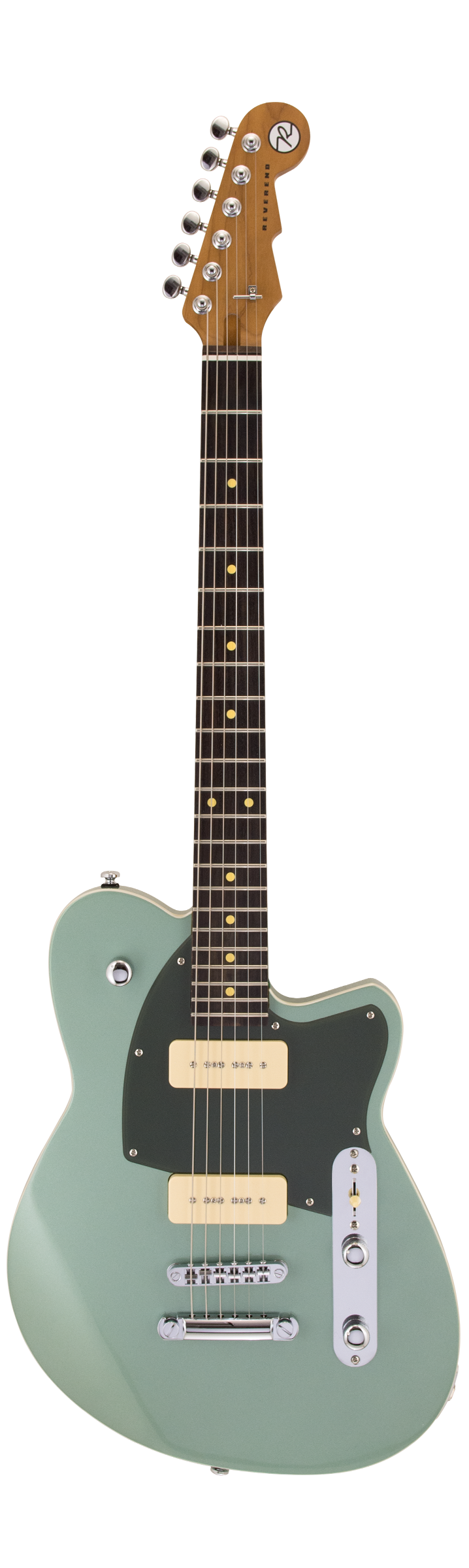 Guitare électrique Reverend CHARGER 290 avec P90 (Alpine métallique)