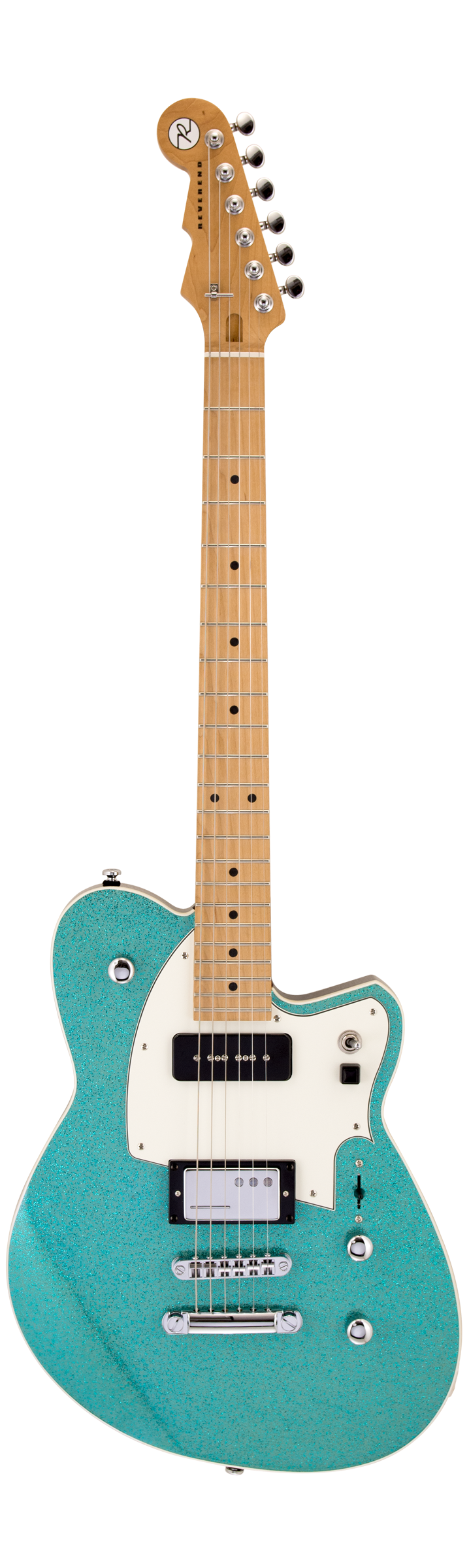 Guitare électrique Signature Révérend CHRIS FREEMAN (Turquoise Sparkle)