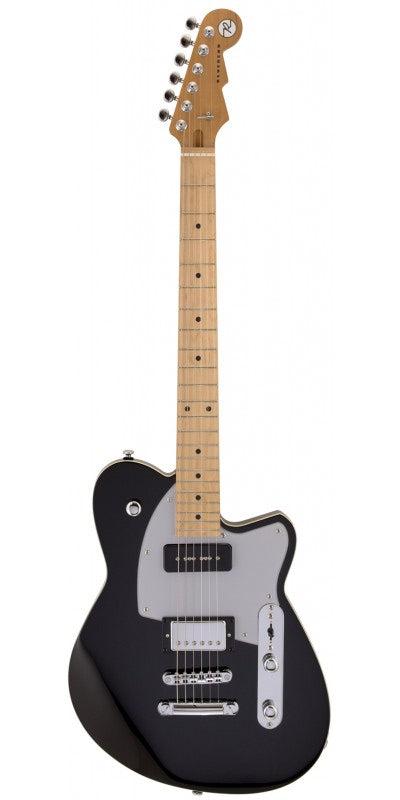 Reverend DAOG-G-mdbk-RM-HB90-SV-HT Double Agent OG Electric Guitar (Midnight Black)