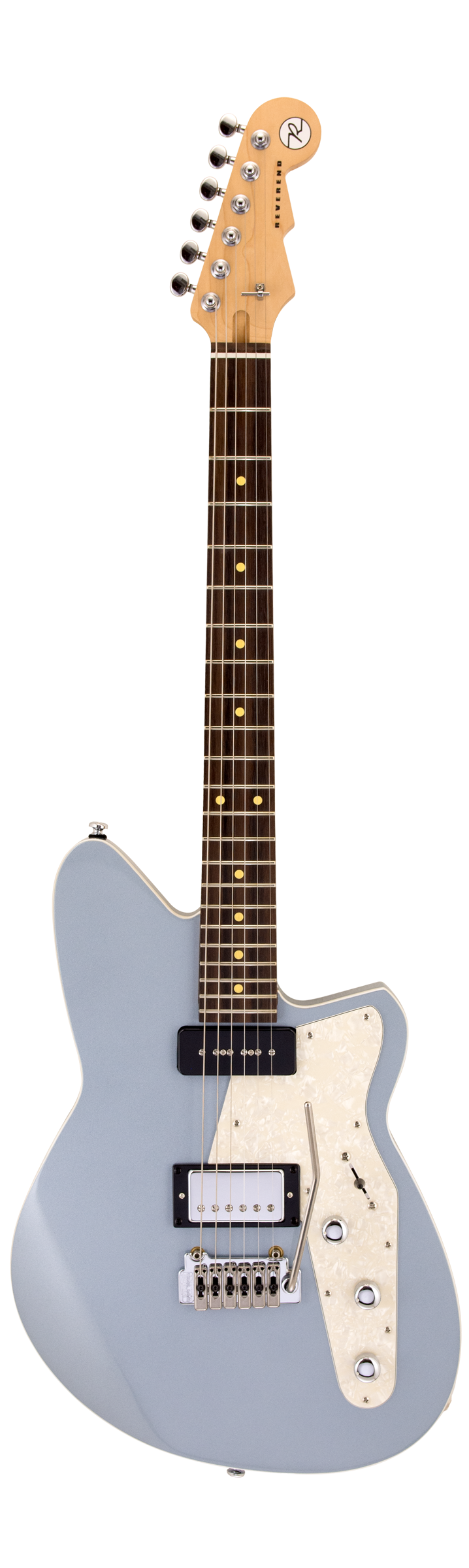Reverend DOUBLE AGENT W Electric Guitar (Silver Freeze)