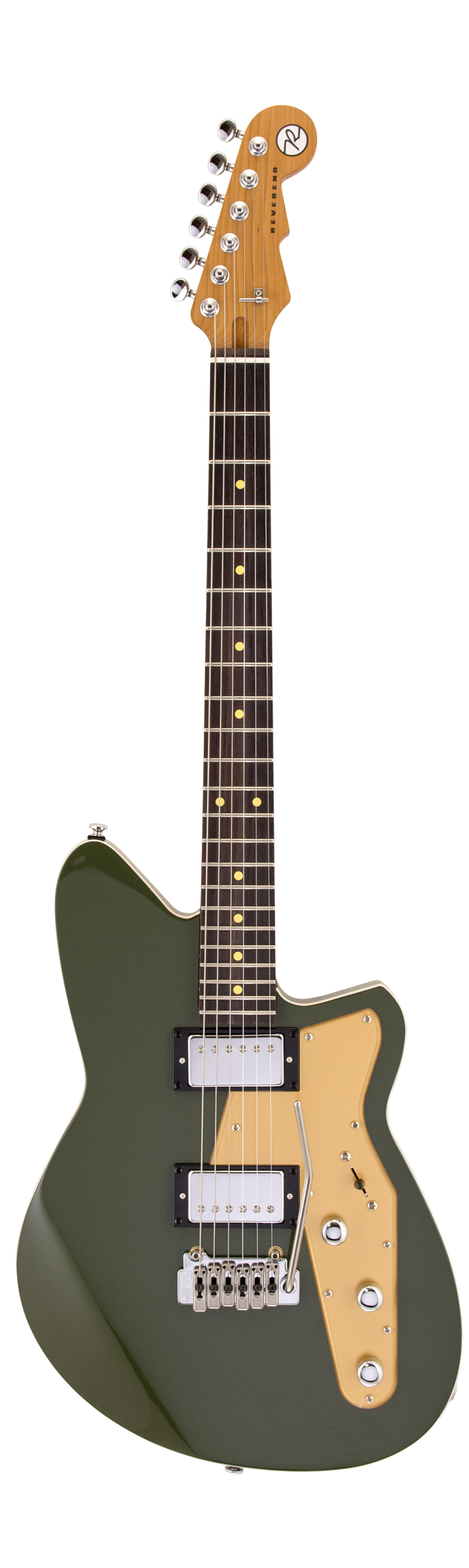 Guitare électrique Reverend JETSTREAM HB (vert armée)