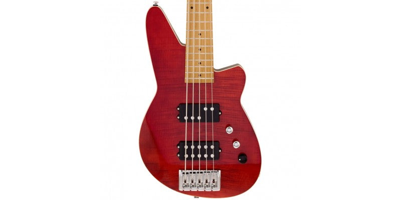 Reverend MERCALLI 5 FM Electric Bass Guitar (Trans Wine Red) - 5 Strings