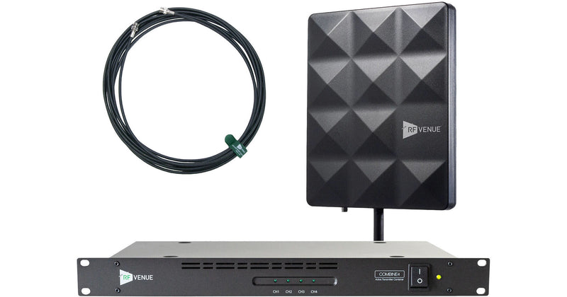 RF Venue COMB4CP-STAGE 4-Channel IEM Pack with COMBINE4 and CP Stage Antenna