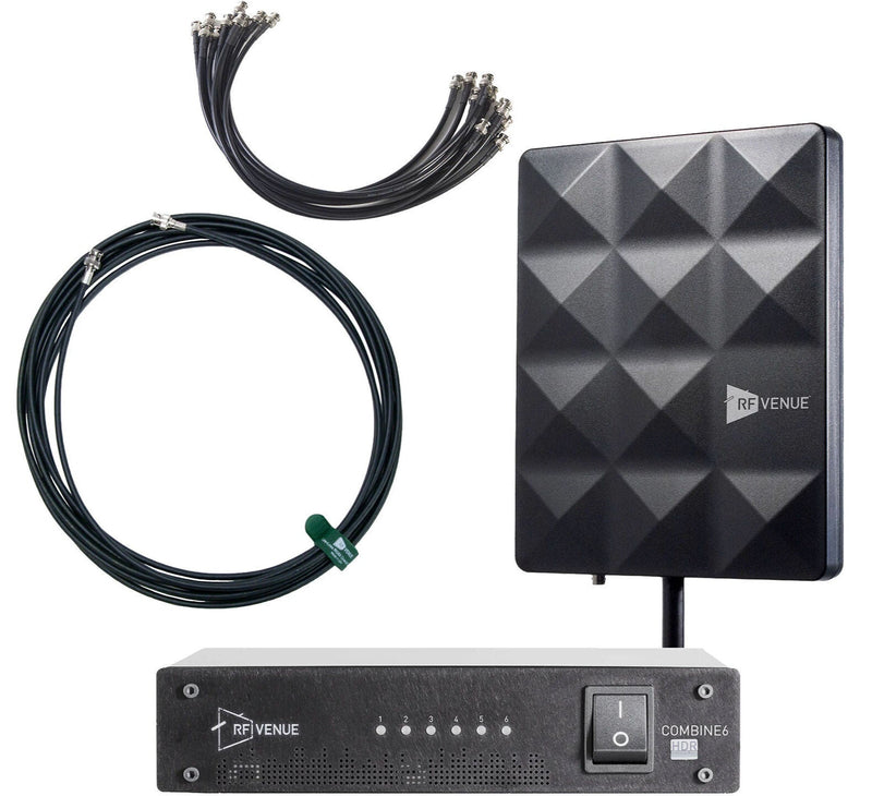 RF Venue COMB6CP-STAGE 6-Channel IEM Pack with COMBINE6 HDR and CP Stage Antenna
