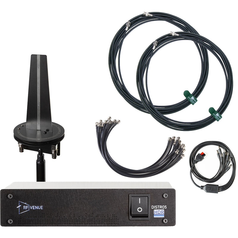 RF Venue D-OMNID5 Antenna and DISTRO5 HDR 5-Channel UHF Distribution System Bundle