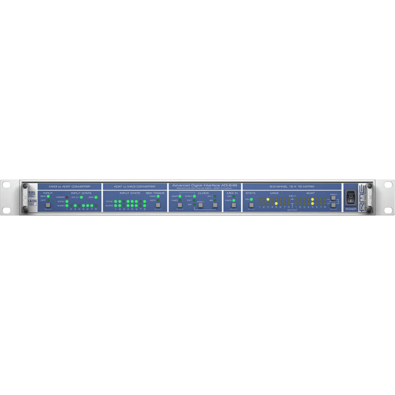 RME ADI-648 64 Channel Adi-648 - 64 Channel 24-Bit96Khz Madi  Adat Format Converter With 16 X 16 Routing Ma