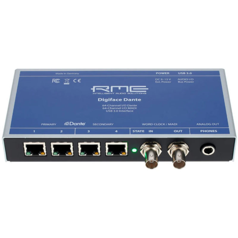 RME Digiface-Dante 256 canaux 192 kHz USB Interface