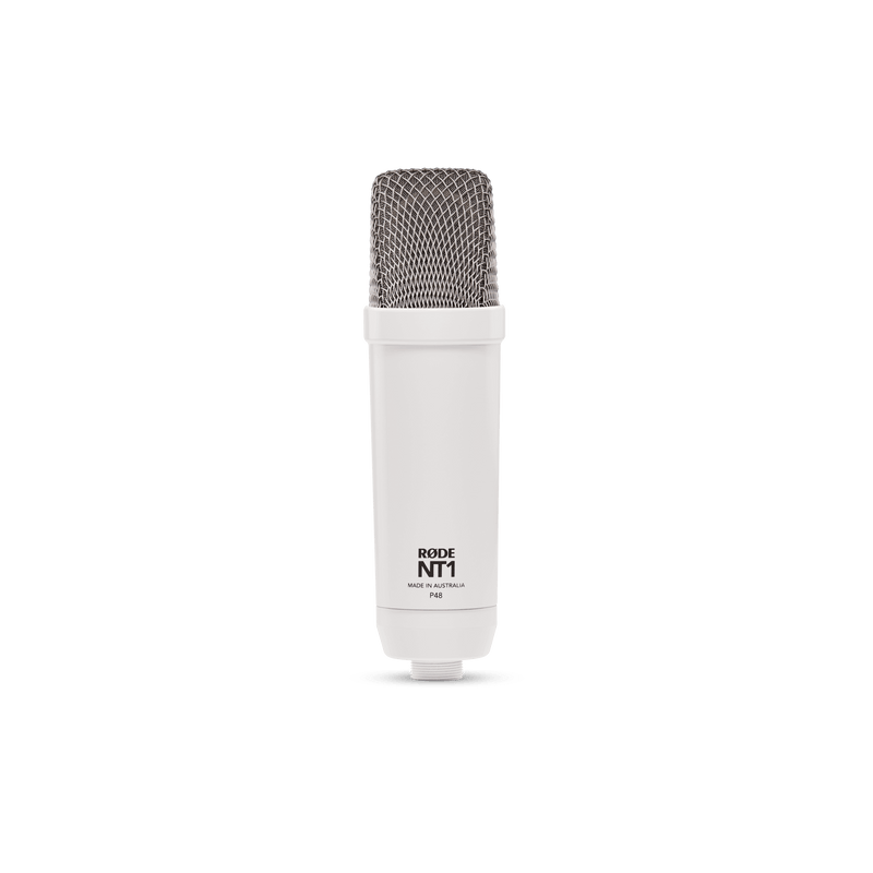 Microphone du condenseur à grand diaphragme de signature NT1 (blanc) (blanc)