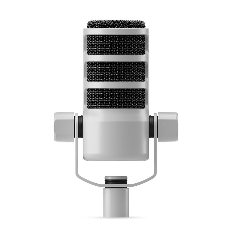 Microphone de podcasting dynamique podmique (blanc)