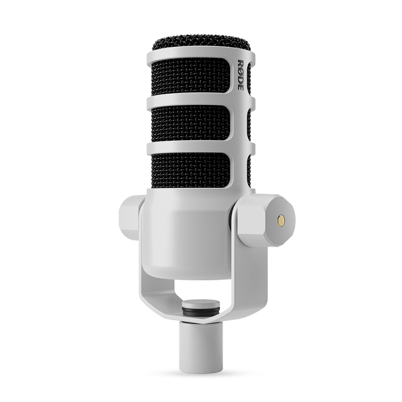 Microphone de podcasting dynamique podmique (blanc)