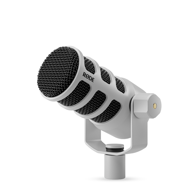 Microphone de podcasting dynamique podmique (blanc)