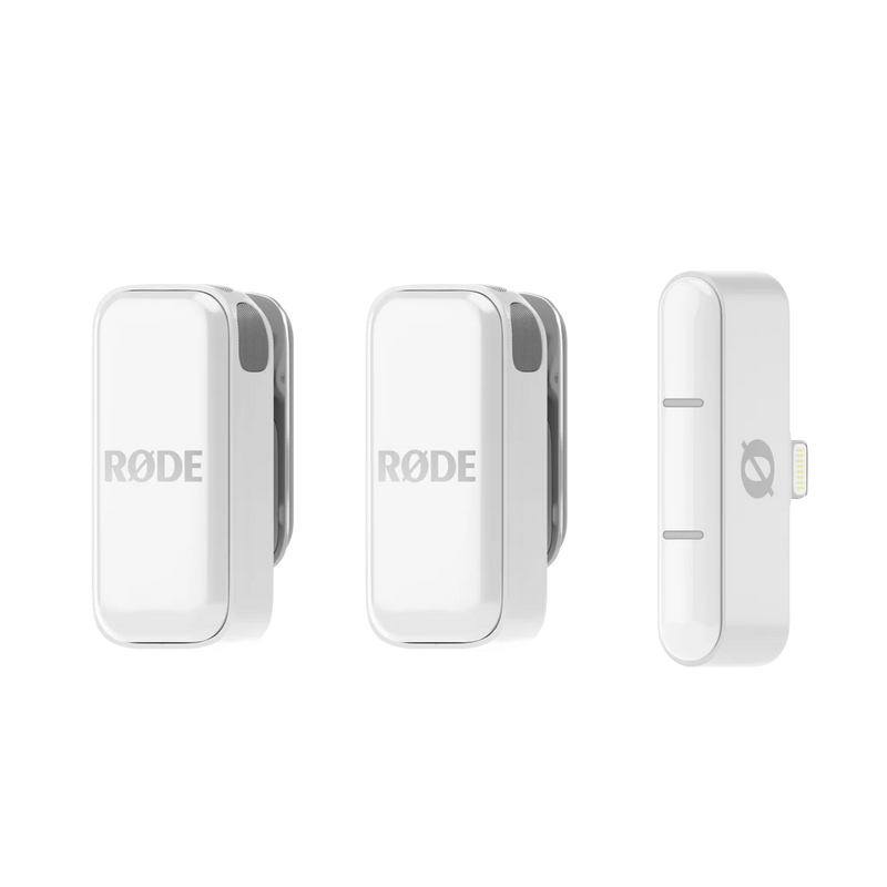 Rode WIRELESS MICRO Ultra-Compact Lightning Wireless Microphone (White)