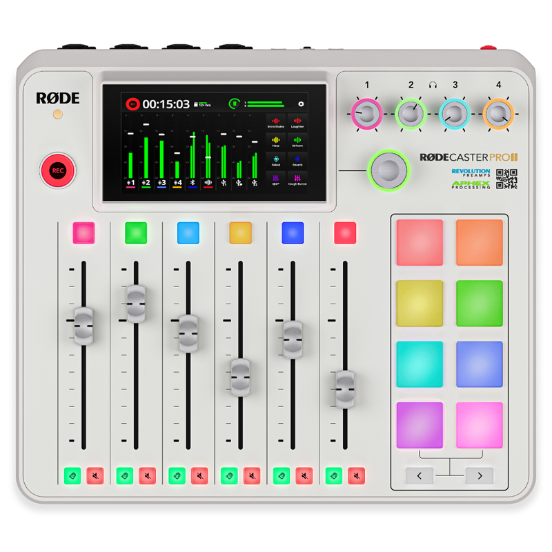 Rode Rode Rodecaster Pro II Integrated Audio Production Studio (blanc)