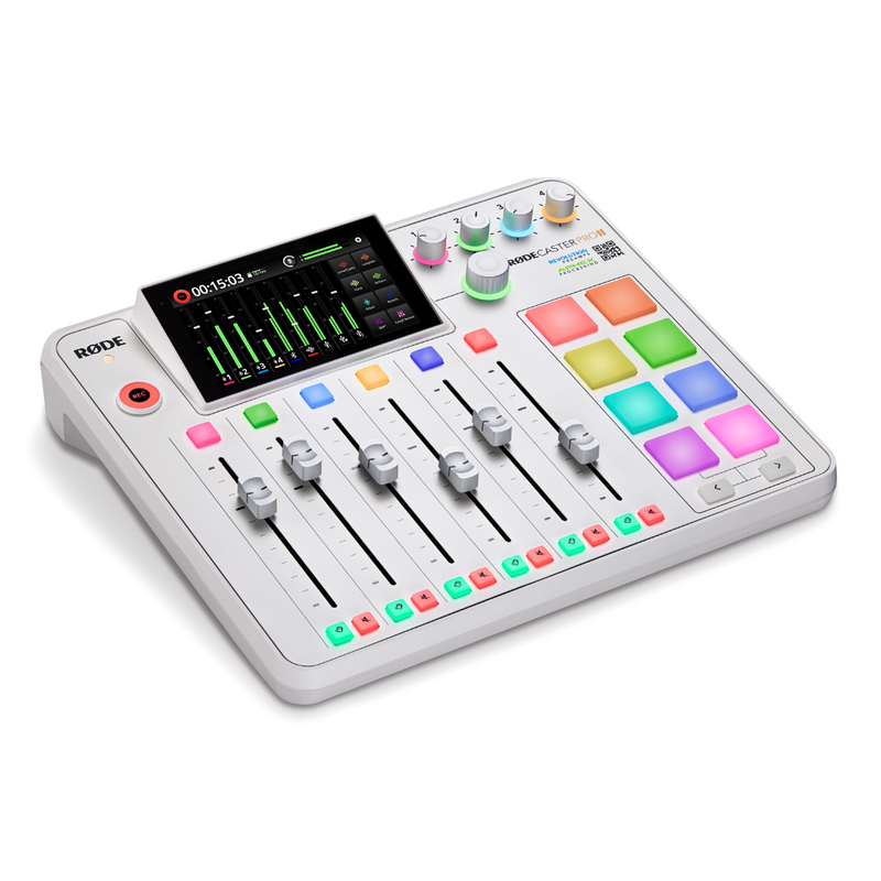 Rode Rode Rodecaster Pro II Integrated Audio Production Studio (blanc)