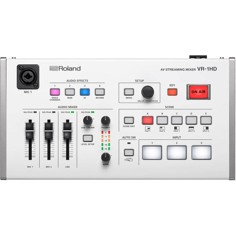 Roland VR-1HDKIT A/V Streaming Mixer With Gooseneck Microphone Kit