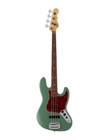 G&L FDJB-TEA-CR Fullerton Deluxe JB Electric Bass Guitar (Matcha Green)