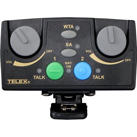 RTS TR-82N Émetteur-récepteur binaural sans fil à bande étroite 2 canaux UHF avec prise casque A4F (FD)