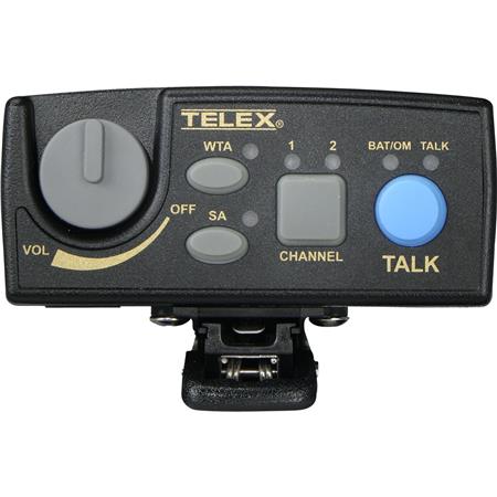 RTS TR-80N UHF 2-Channel Narrow Band Wireless Beltpack Transceiver w/A4F Headset Jack (HE)