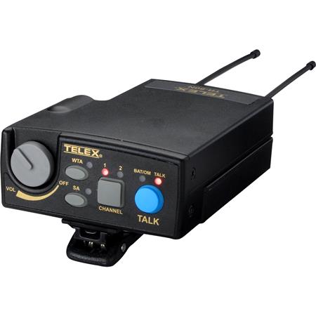 RTS TR-80N UHF 2-Channel Narrow Band Wireless Beltpack Transceiver w/A4F Headset Jack (HE)