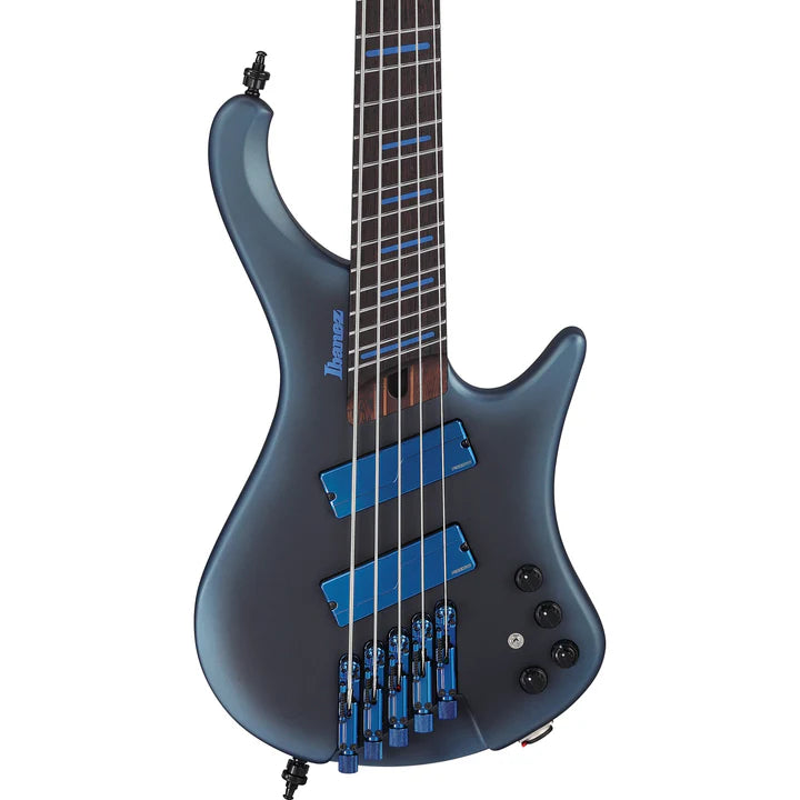 Ibanez EHB5MSBSPMAM 5 String Multi-Scale Headless Electric Bass Guitar (Midnight Arctic Ocean Matte)