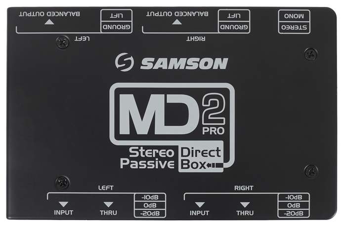 Samson MD2-Pro Stéréo Boîte directe passive