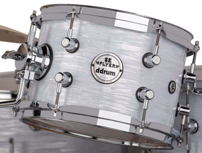 DDrum SE FLYER PITSTOP 4-Piece Shell Pack (White Pearl)