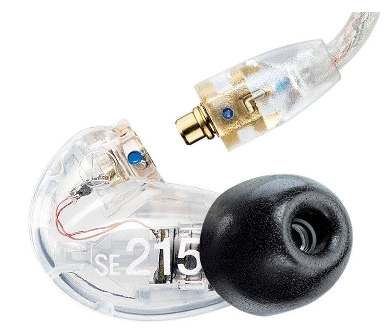 Shure SE215-CL Écouteurs intra-auriculaires stéréo à isolation phonique Transparent
