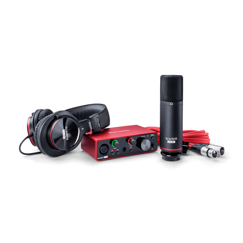 Focusrite SCARLETT SOLO STUDIO 3rd Gen With Condenser Mic & HP60 Headphones