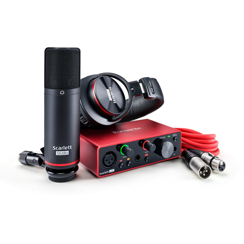 Focusrite SCARLETT SOLO STUDIO 3rd Gen With Condenser Mic & HP60 Headphones