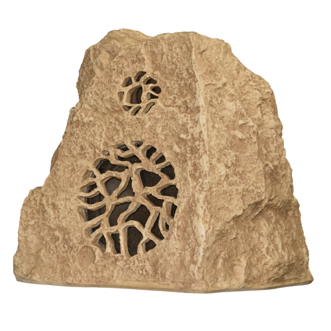 Rockustics STONEHENGE-II-S-T 2-way Outdoor Rock Speaker with Transformer (Sandstone) - 8"