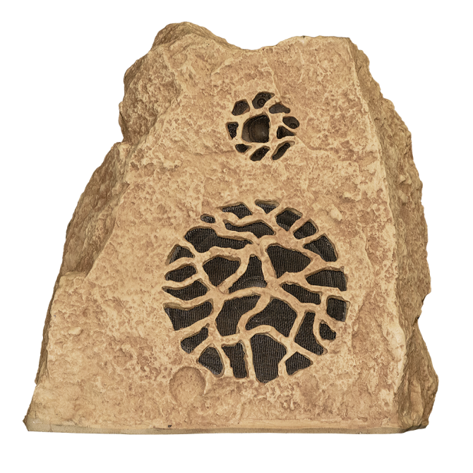 Rockustics STONEHENGE-II-S-T 2-way Outdoor Rock Speaker with Transformer (Sandstone) - 8"