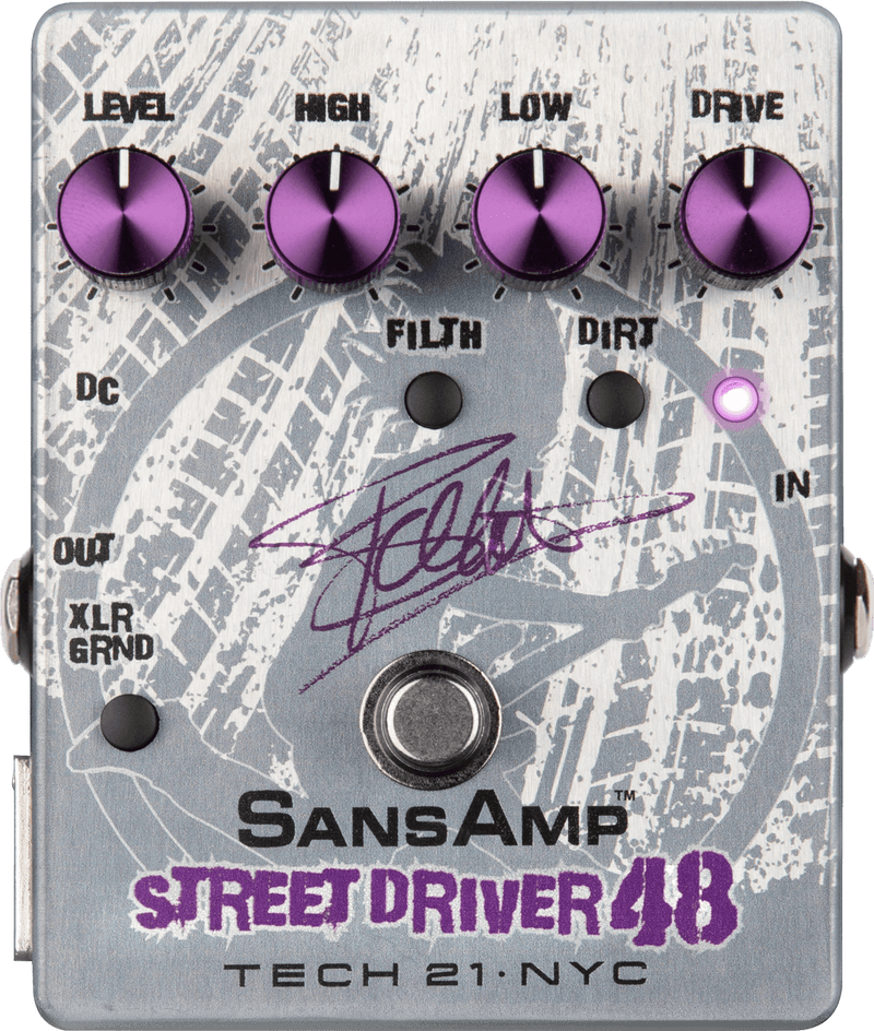 Tech 21 FB48 SansAmp Frank Bello Street Driver 48 Signature Bass Preamp Pedal