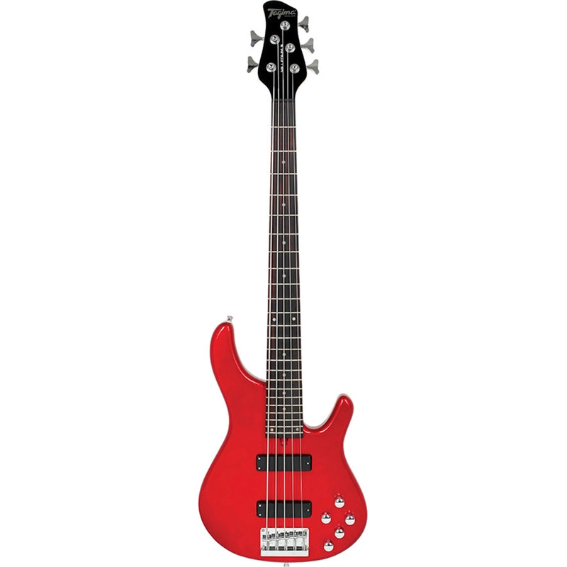 Tagima MILLENIUM 5-MR-DF Guitare basse électrique 5 cordes (rouge métallisé)