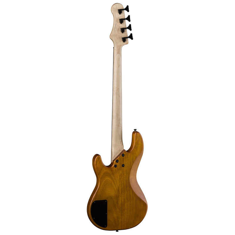 Luna TAT 34 Tattoo Electric Bass Guitar (Satin Natural)