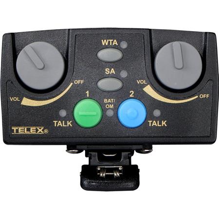 RTS TR-82N Émetteur-récepteur binaural sans fil à bande étroite 2 canaux UHF avec prise casque A4F (A3)