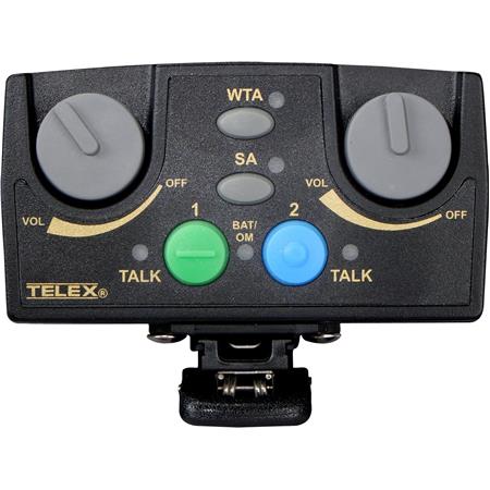 RTS TR-82N Émetteur-récepteur binaural sans fil à bande étroite UHF 2 canaux avec prise casque A4M (A3)