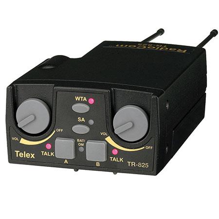 RTS TR-825 Émetteur-récepteur binaural sans fil UHF 2 canaux avec prise casque A4F (E88)