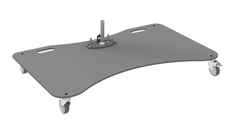 Theatrixx 063.1510 Wheeled Base Plate with pin - up to 65in or 60kg