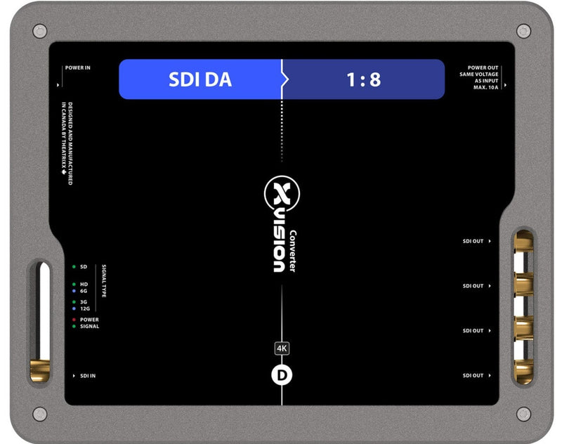 Theatrixx XVVSDIDA8-12G xVision Convertisseur SDI Amplificateur de distribution 1:8