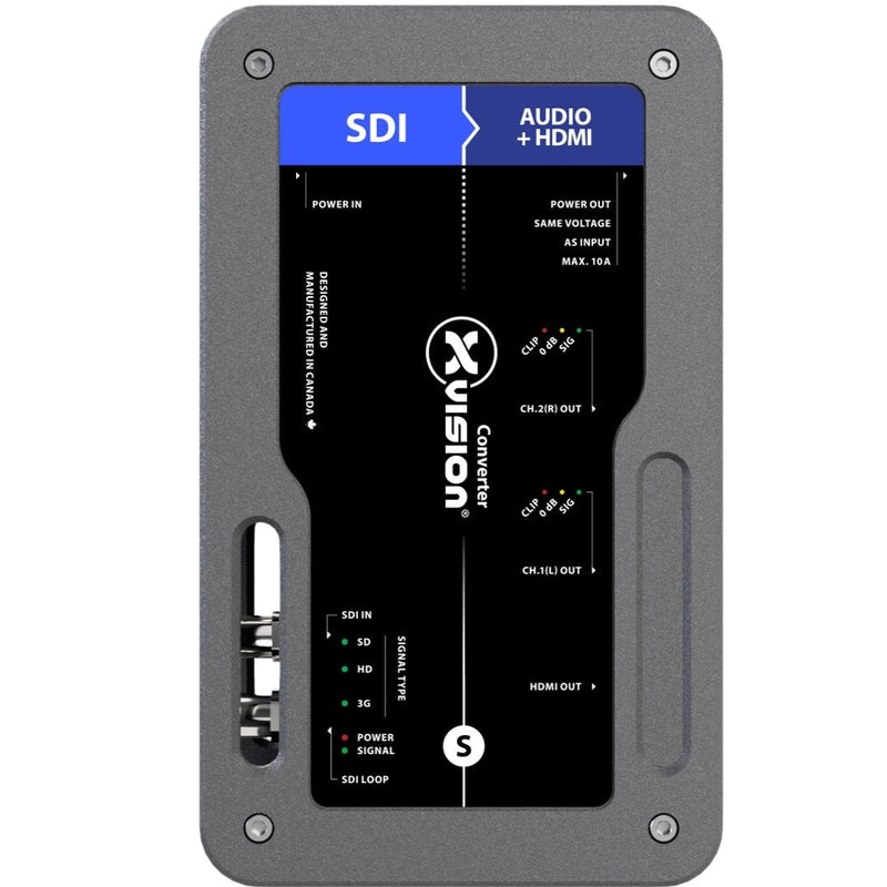 Theatrixx XVVSDI2AUDIO Audio De-Embedder - 3G-SDI to HDMI1.2 + Audio - PWCA In/Edison Thru