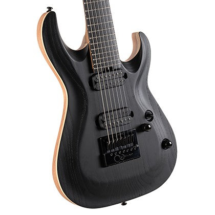 Cort KX707 EVERTUNE Guitare électrique 7 cordes (Noir à pores ouverts)