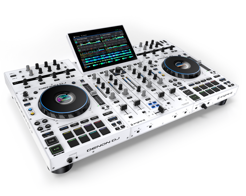 Denon DJ PRIME 4+ Special Edition 4-Deck Standalone DJ Controller (White)