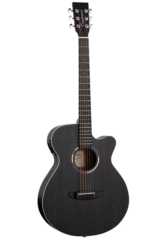 Tanglewood TWBBSFCE Electro Acoustic with Built in Tuner (Smokestack Black Satin)