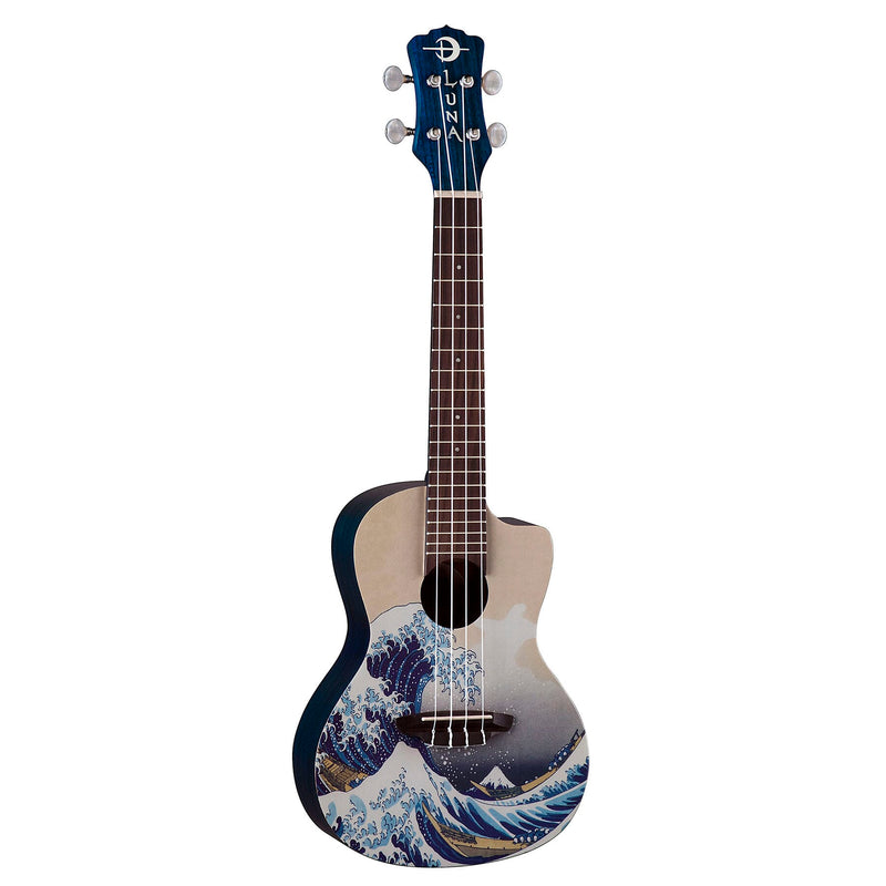 Luna UKE GWC Great Wave Concert Ukulele (Great Wave Graphic)