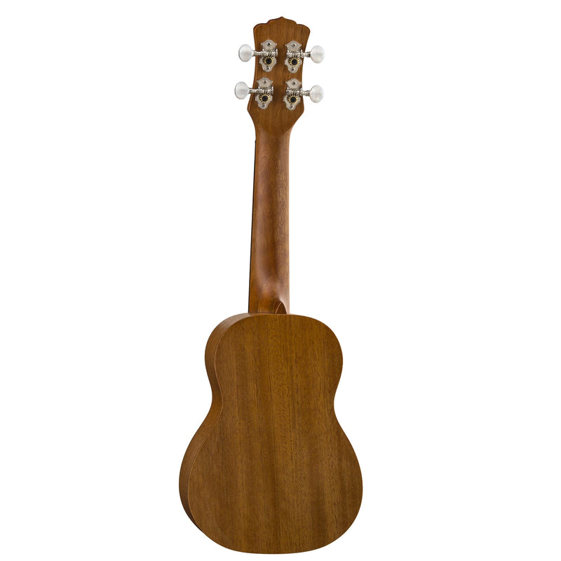 Luna UKE PCE Love Music Peace Soprano Ukulele (Satin Natural)